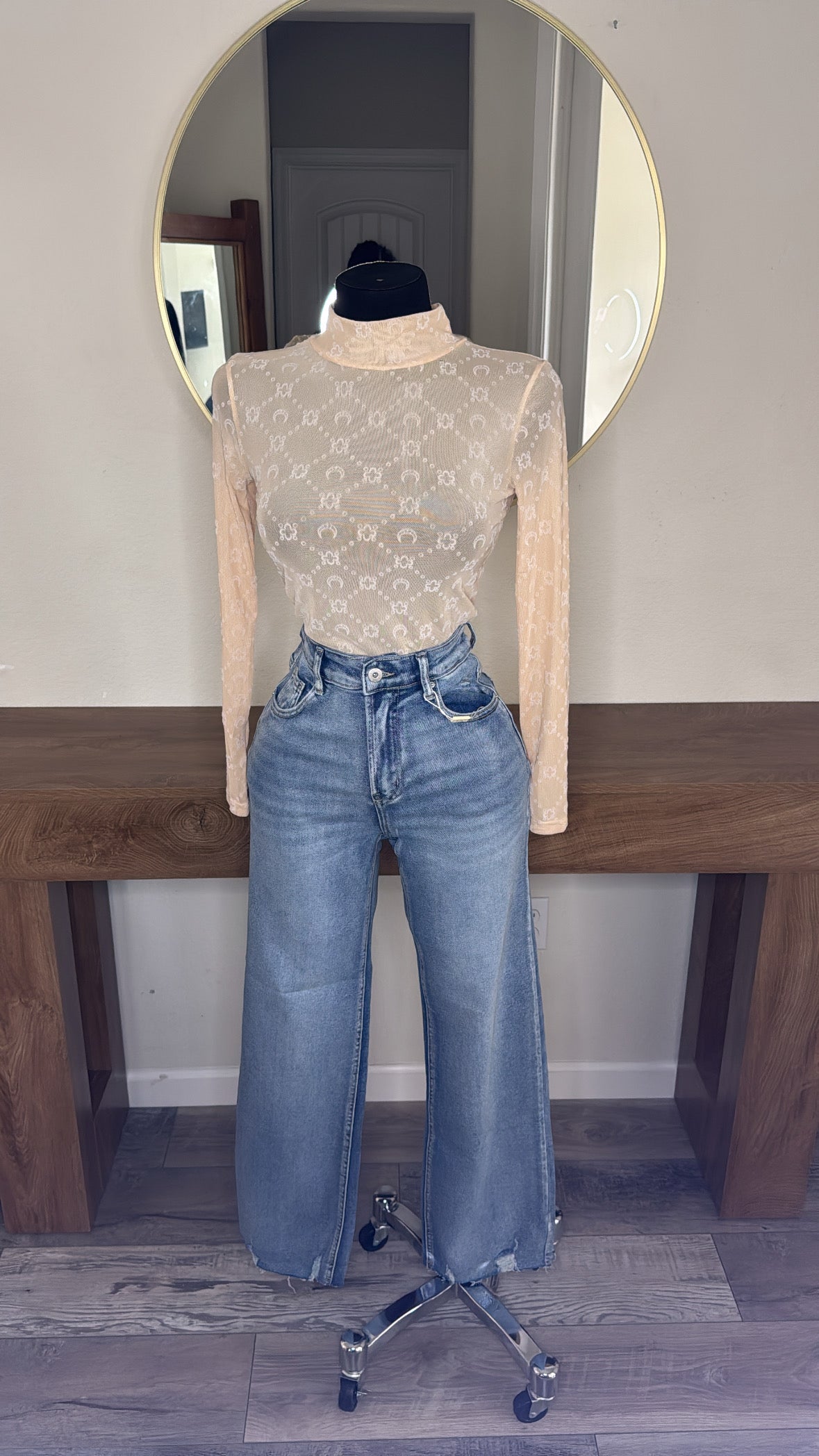 Marina Moon Top - Beige