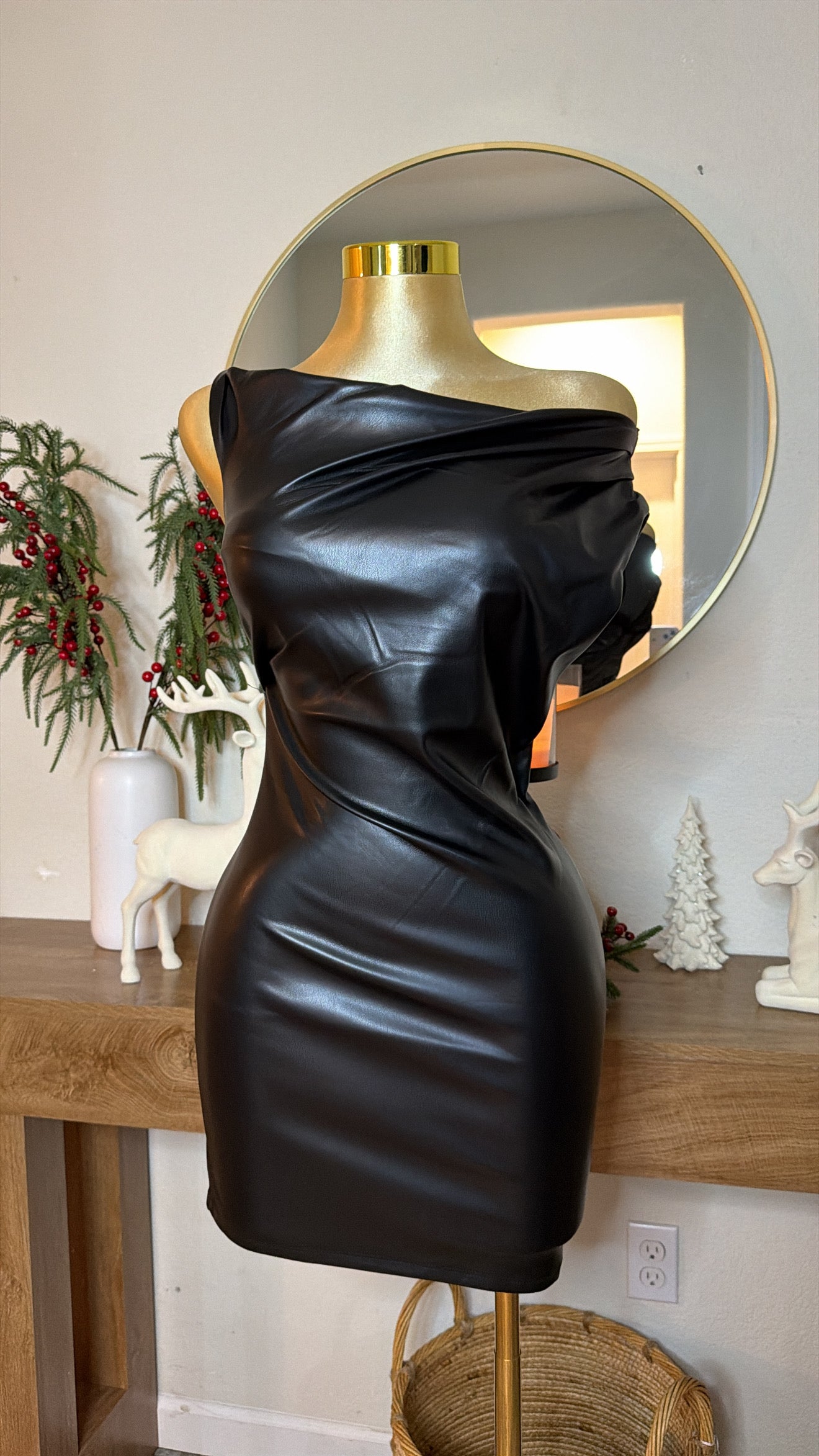 New Year Leather Dress