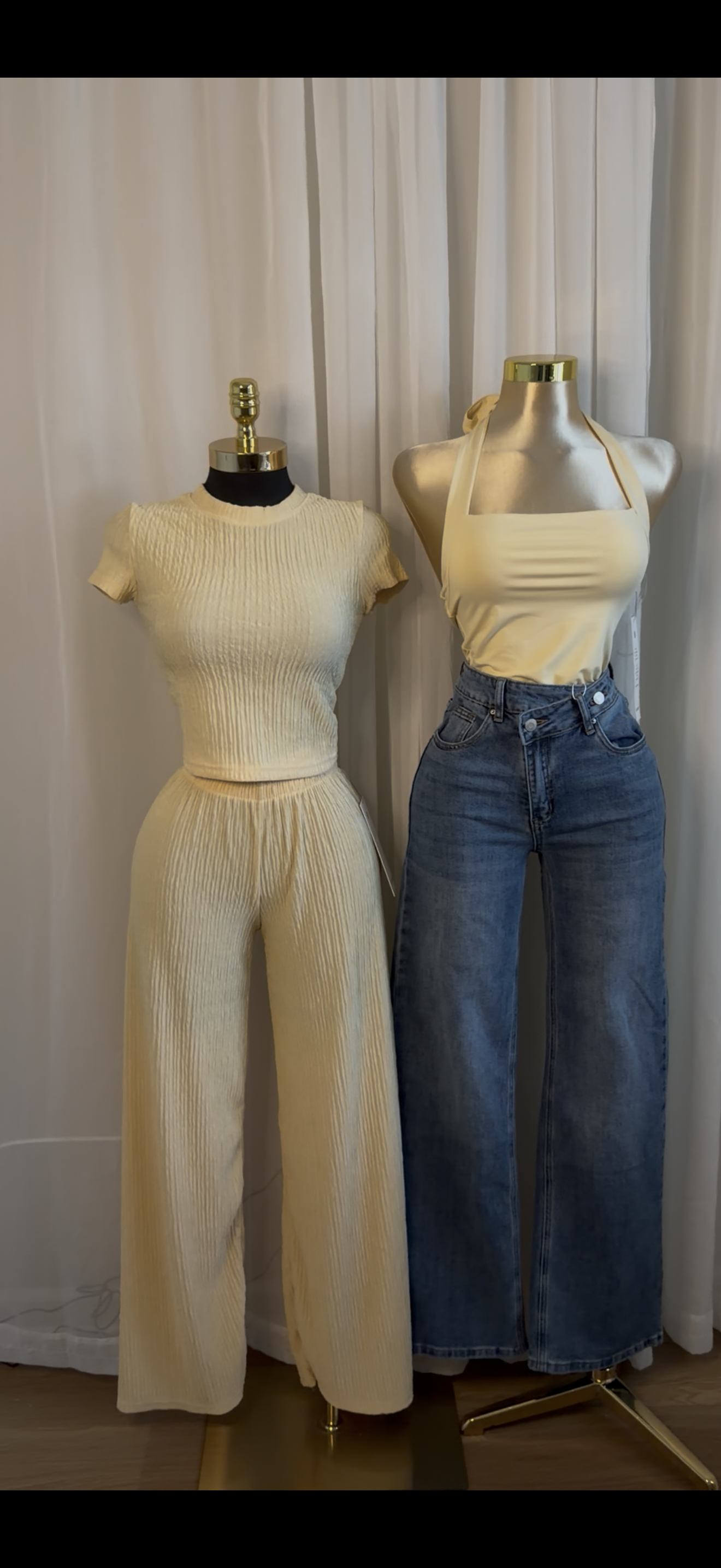 Butter Yellow Two Peice Set