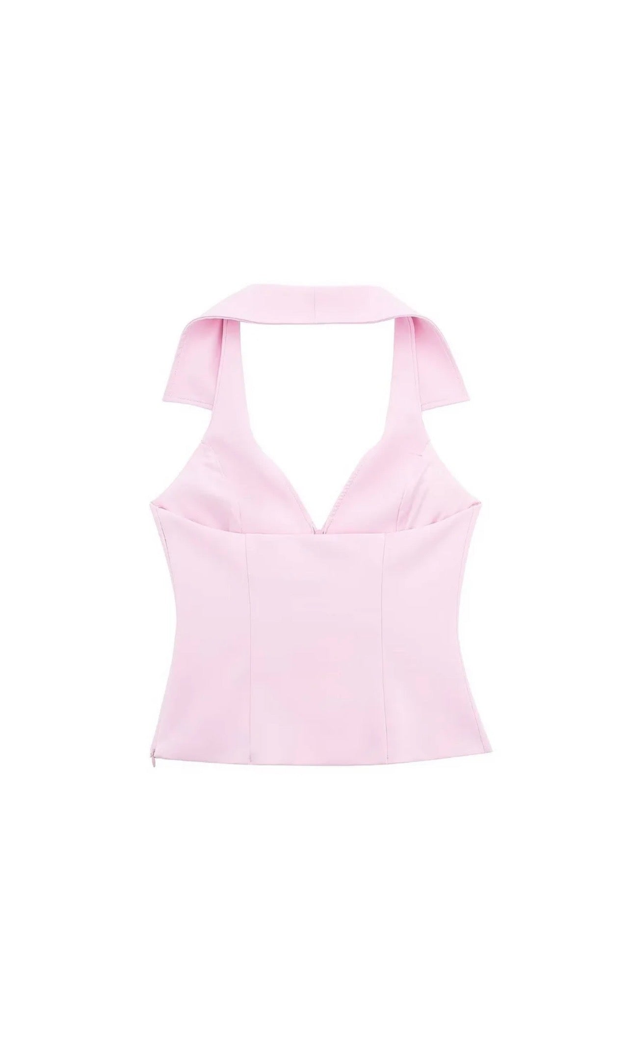 Zarah Halter Zipper Top