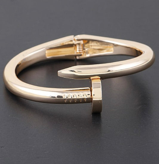Gold Nail Bracelet