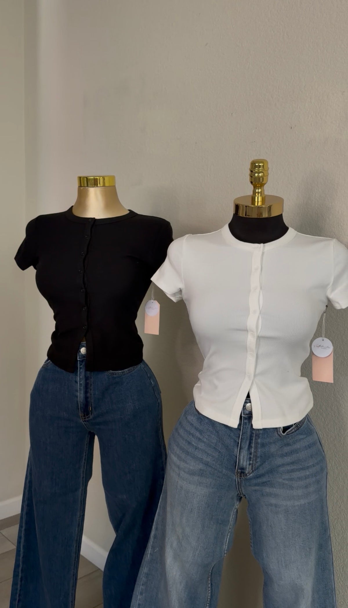 Basic Button Tops