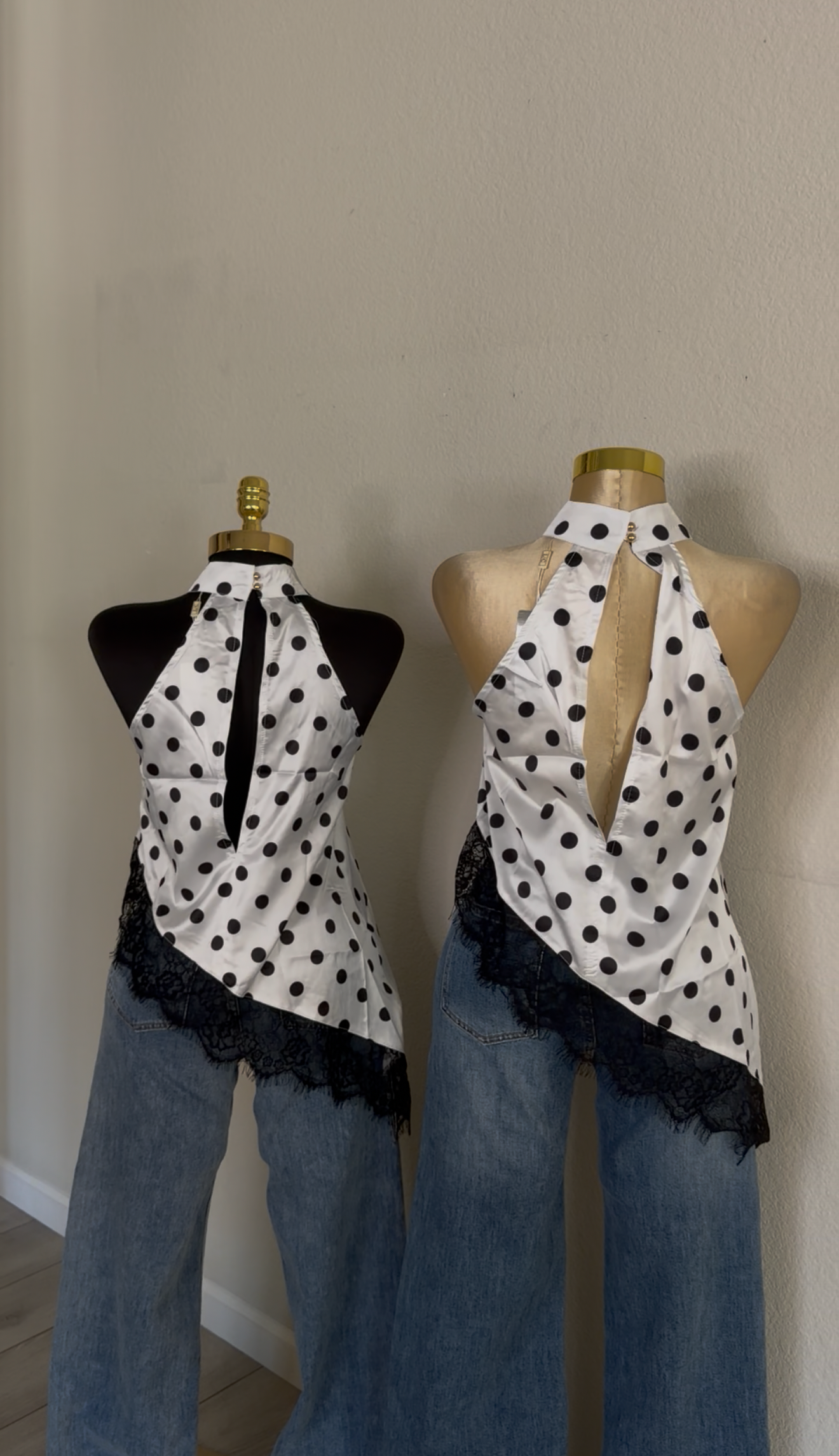 Polka Dot Lace Top