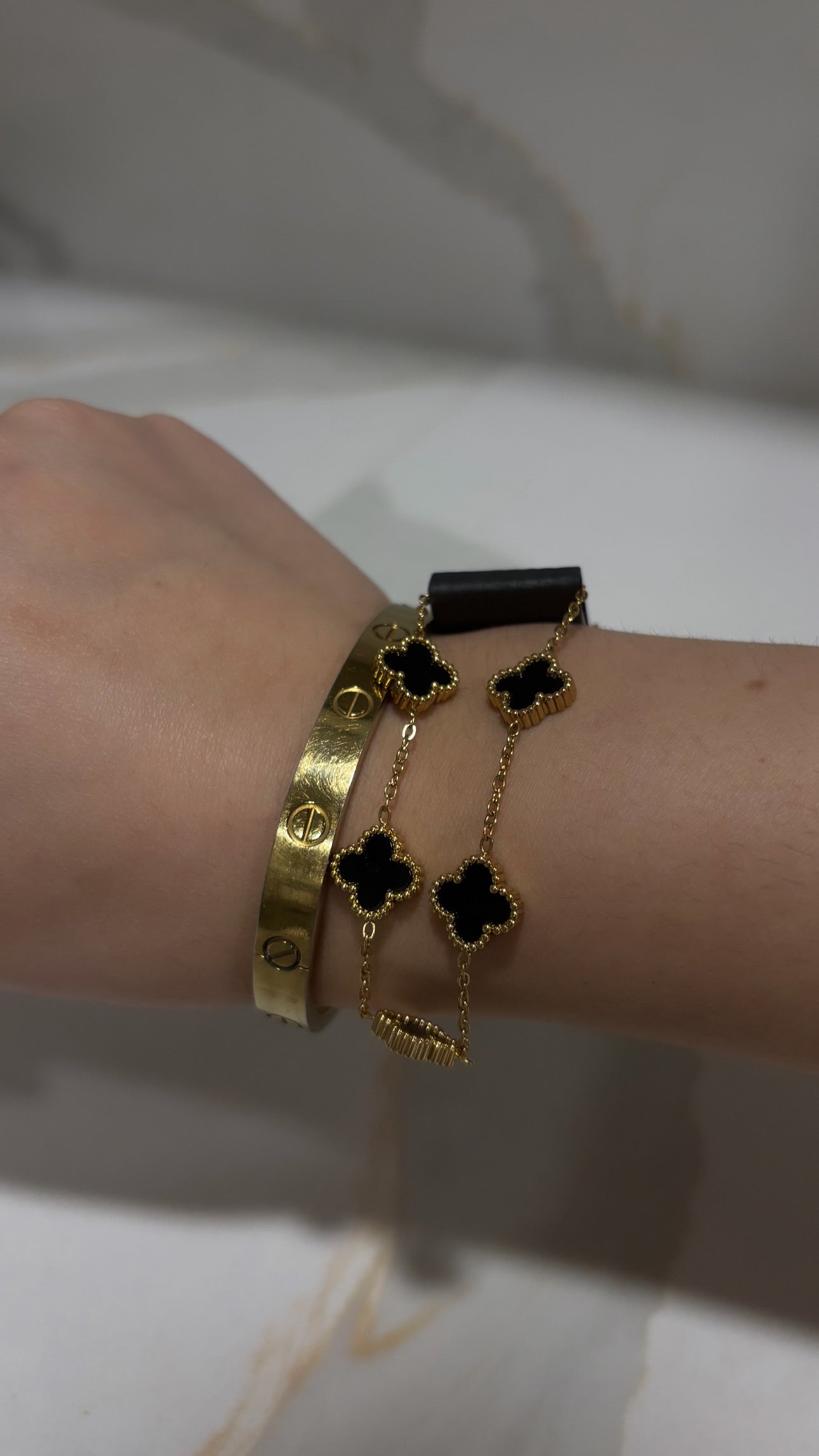 Mini Cleef Chain Bracelet