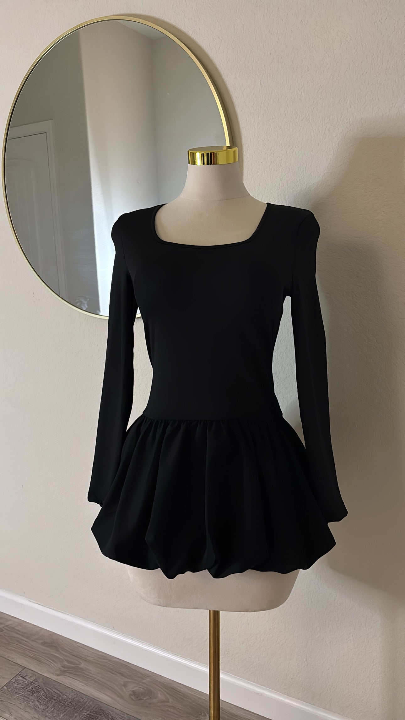 Square Cut Bubble Dress
