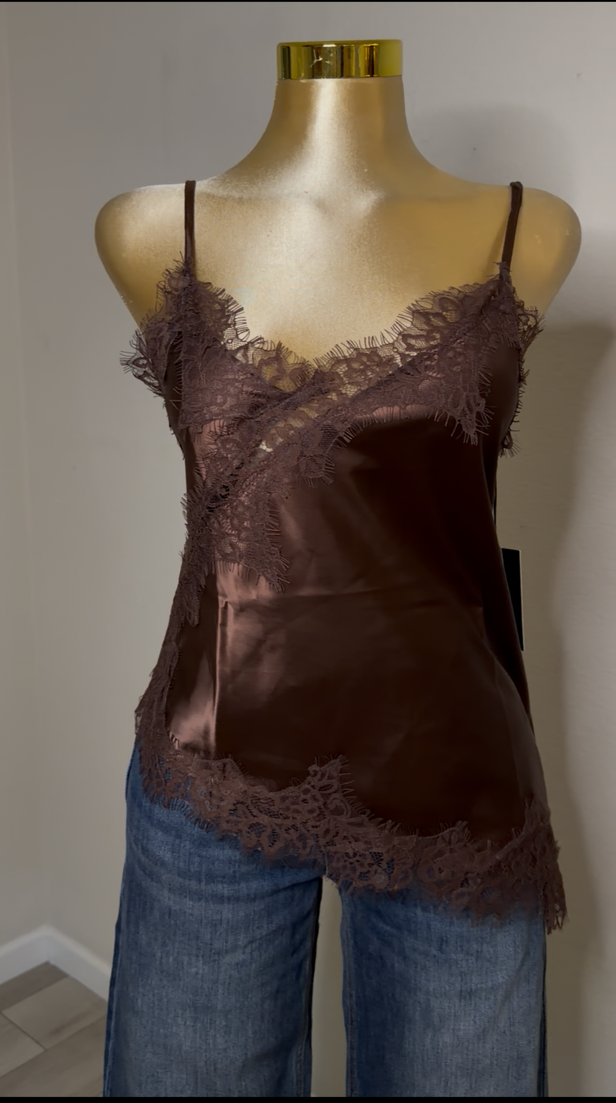 Lace Top - Brown
