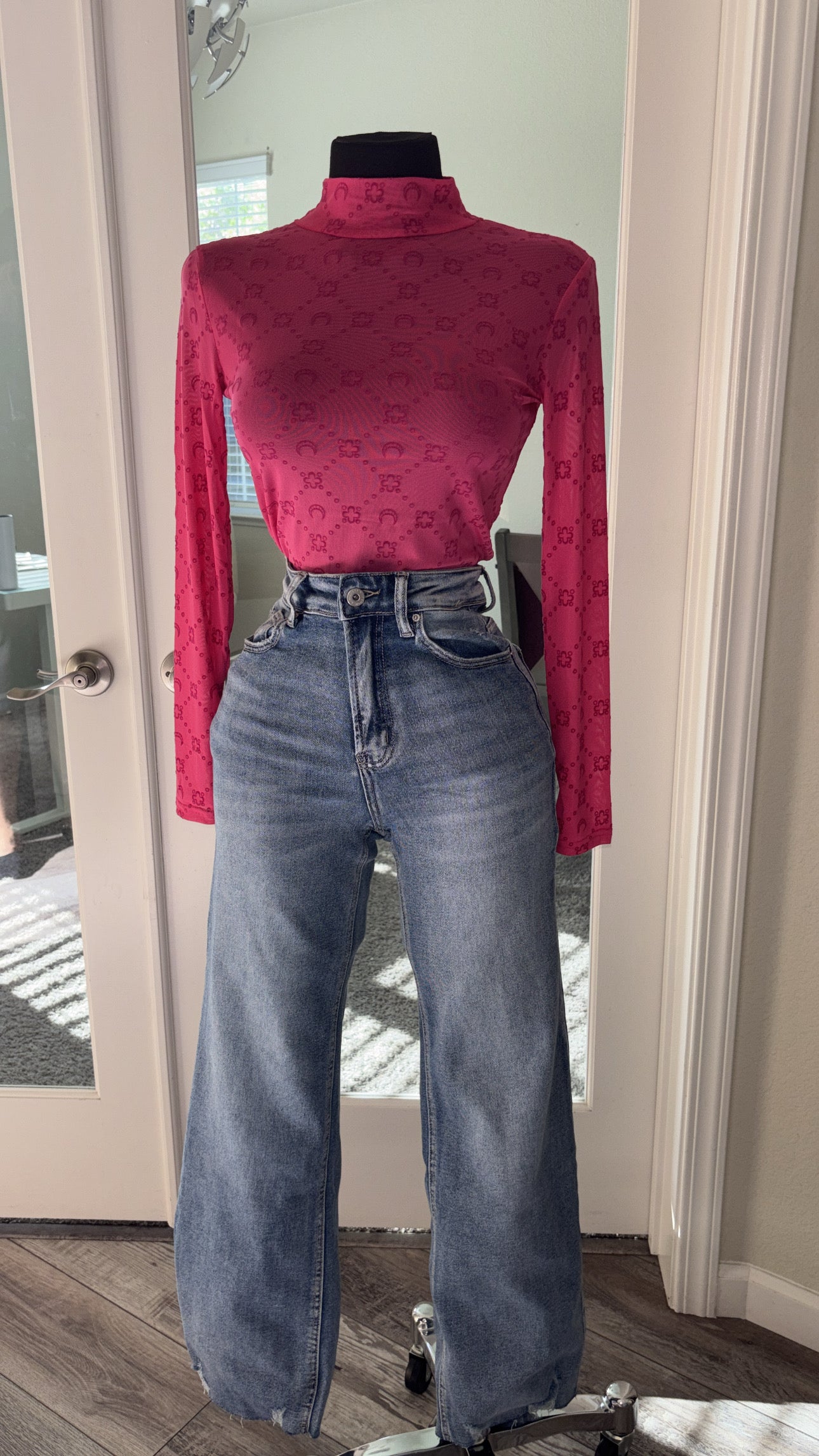 Marina Moon Top- Fuchsia