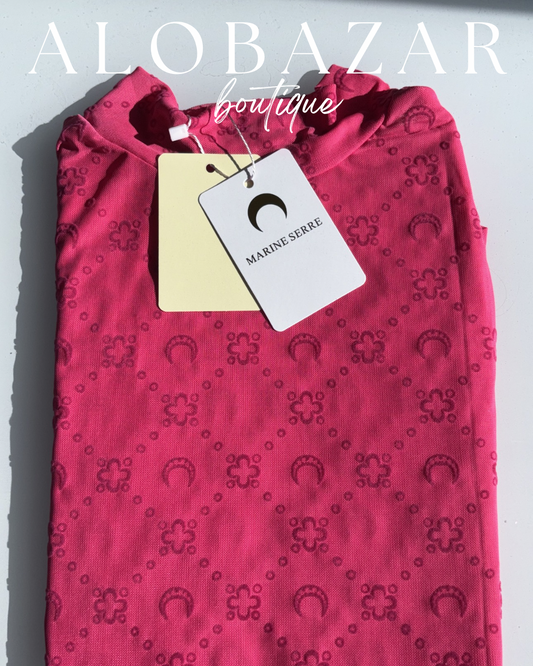Marina Moon Top- Fuchsia