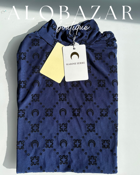 Marina Moon Top- Navy Blue