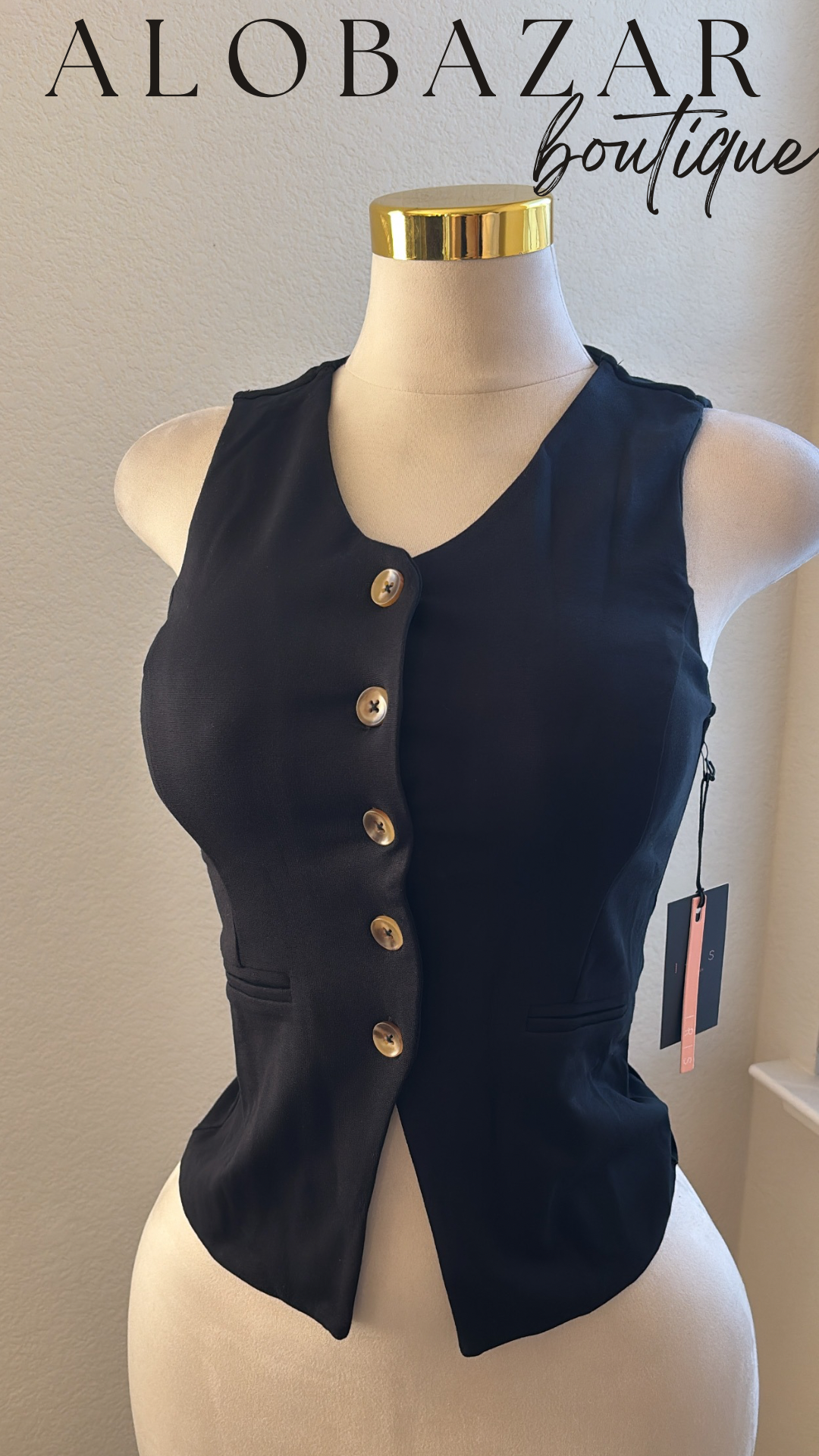 Button Black top