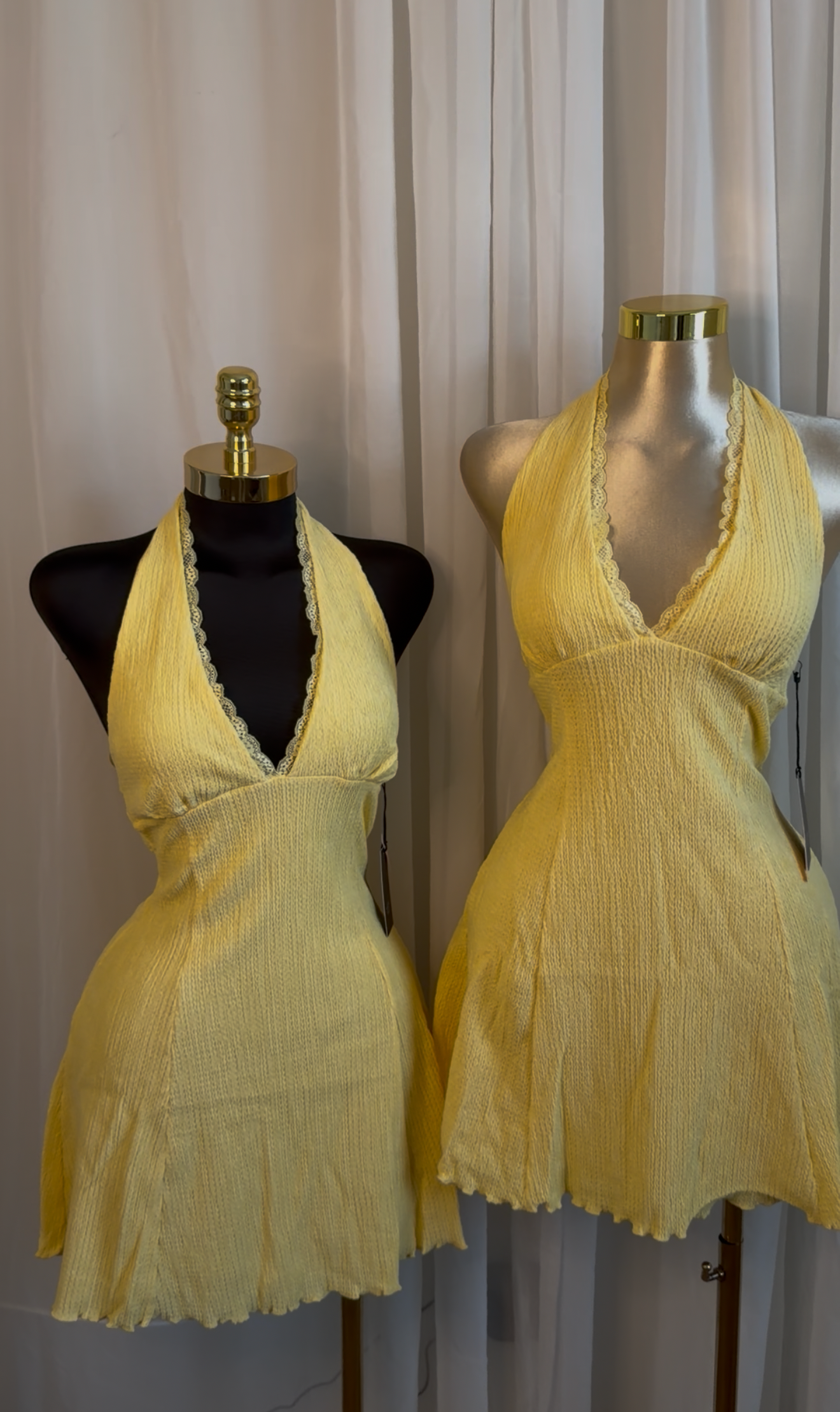 Lace Trim Spring Dress
