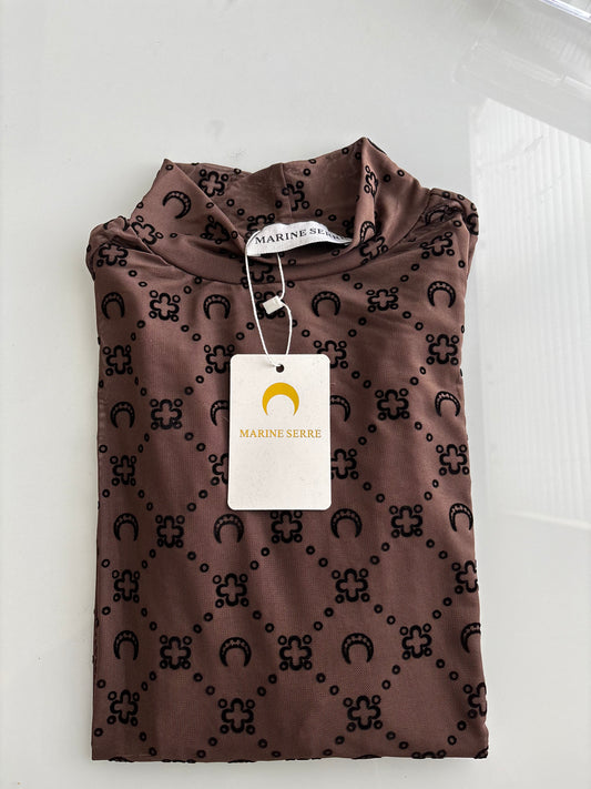 Marina Moon Top - Taupe Brown